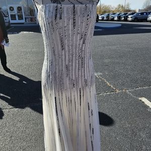 Cache White Stoned Dress